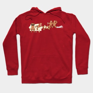 Funny Drunk Gingerbread Man Christmas Hoodie